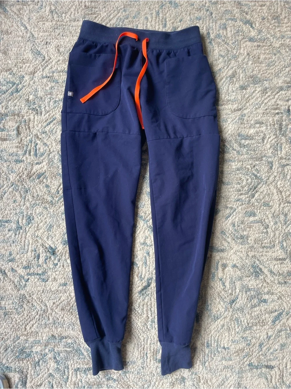 FIGS Mens Zamora Scrub Pant Blue Jogger Cargo Pockets Hospital Lab NursingSZ S/T